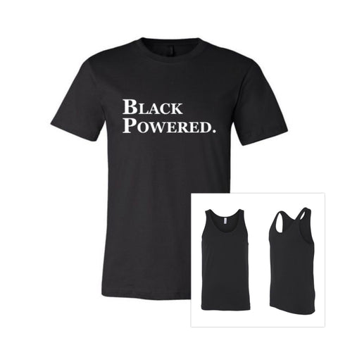 "BLACK POWERED" UNISEX TANK